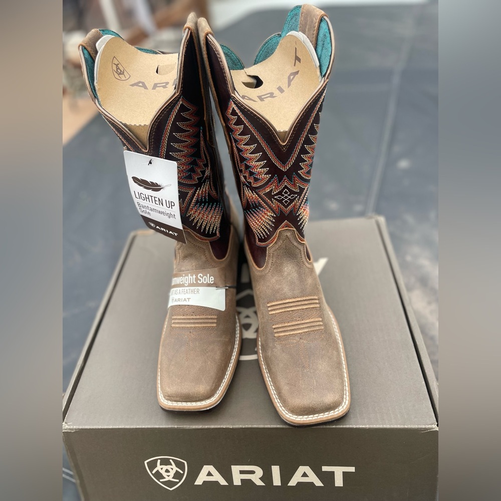 Ariat Women's Odessa StretchFit Western Boot - Brown - Picture 3 of 11